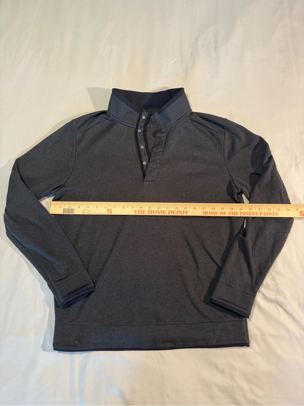 Under Armour Men's Charcoal Long-Sleeve Popover Polo Quarter Zip
